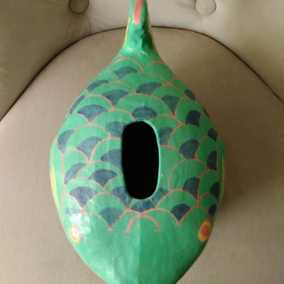 Paper Mache Tissue Box - Original Art - Picture 7 of 8